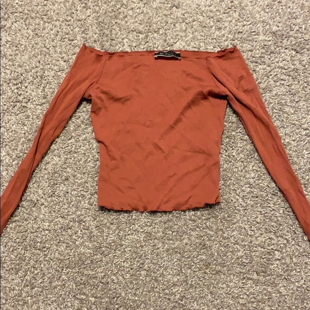 Off the shoulder long sleeve